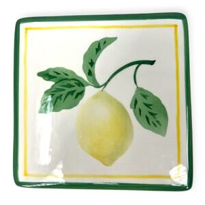 Vintage 6 X 6 Williams Sonoma Trivet Tile Lemon Kitchen Décor Hot Plate Ceramic